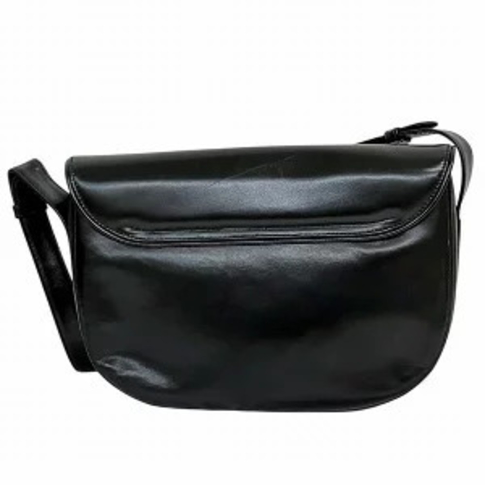 Gucci Bag Logo Black GG Shoulder Leather